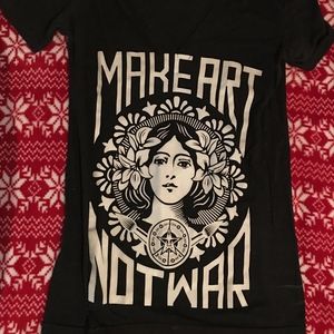 Make Art Not War Obey T-Shirt Zumies PacSun Obey